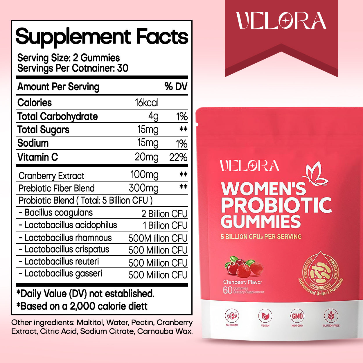 VELORA™ 5-in-1 Probiotic Gummies